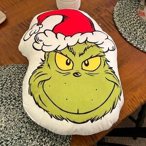 Grinch Christmas Pillow